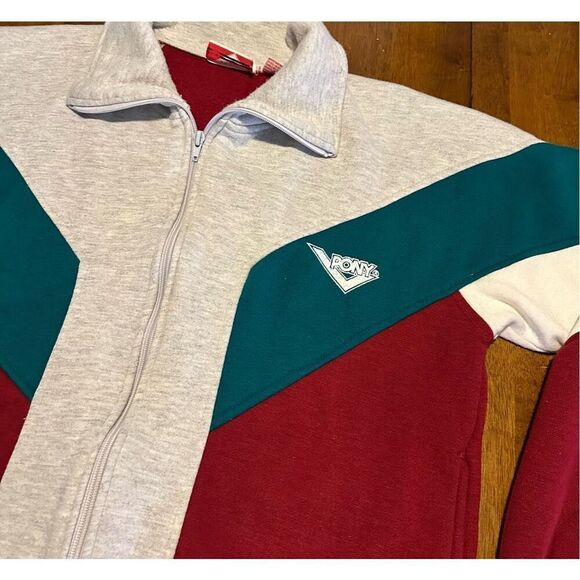 Vintage 90s Pony Zip Up Soft Track Streetwear Jacket Size Medium - Picture 3 of 10